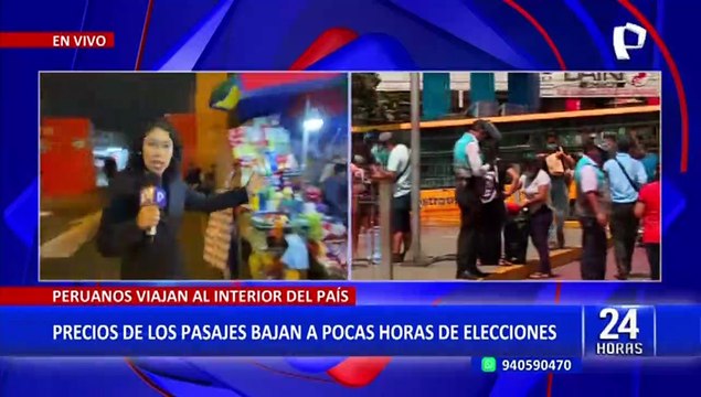 Terminal Yerbateros: Precio de los pasajes bajan a pocas horas de las elecciones