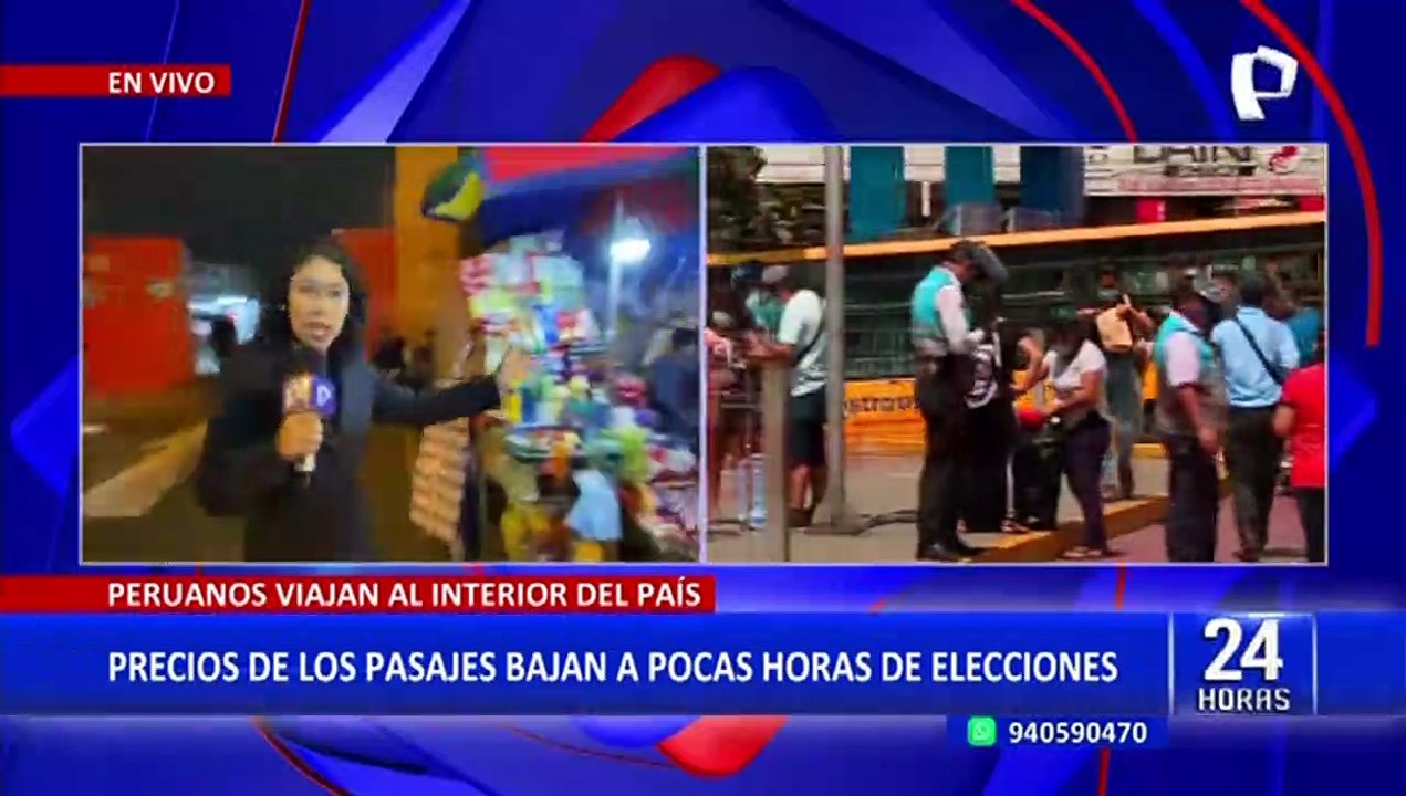 Terminal Yerbateros: Precio de los pasajes bajan a pocas horas de las elecciones