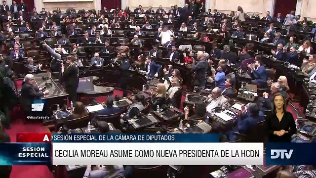 Cecilia Moreau asumió como la primera presidenta mujer de la Cámara de Diputados