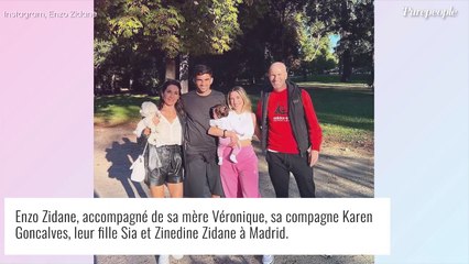 Download Video: Zinedine Zidane grand-père : tendre photo avec sa femme, son fils Enzo et sa petite-fille Sia qui a bien grandi