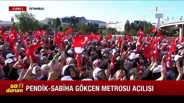 Pendik-Sabiha Gökçen Havalimanı metrosu açıldı