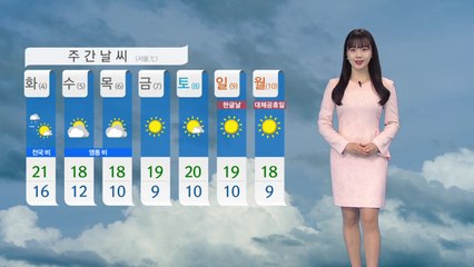 [날씨] 내일 전국 강한 비...비 그치고 기온 '뚝' / YTN