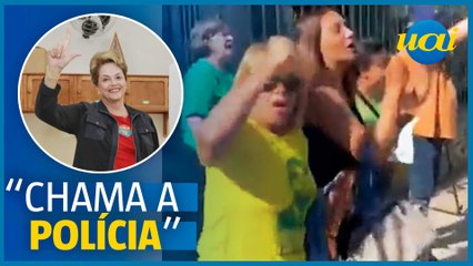 Bolsonarista se descontrola ao ver Dilma Rousseff em BH
