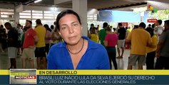 La capital brasileña reporta comicios sin acciones violentas y alta fluidez