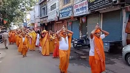 video निकाली गई घट यात्रा, मंदिर में स्थापित किए गए भगवान