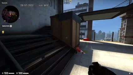 How to Smoke B Site on Vertigo, option 3 - CSGO