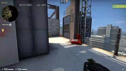 How to Smoke Tunnels on Vertigo, option 1 - CSGO