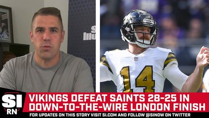 Vikings Defeat Saints in Down-to-the-Wire London Finish