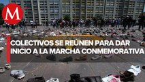 Inicia marcha por el 2 de octubre el plaza de las tres culturas