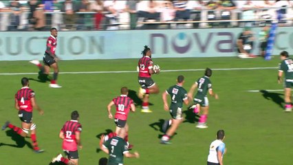 TOP 14 - Essai de Jiuta WAINIQOLO (RCT) - Section Paloise - RC Toulon - Saison 2022/2023