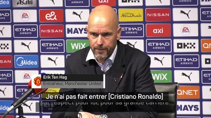 9e j. - Ten Hag n'a pas fait rentrer Cristiano Ronaldo "par respect pour sa grande carrière"