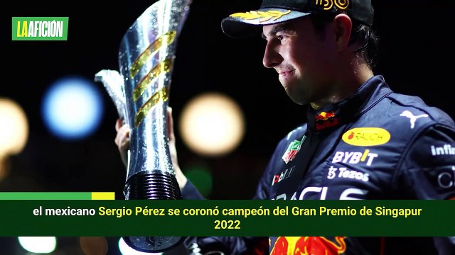 ¡De punta a punta! Checo Pérez ganó en Singapur y se coronó por cuarta ocasión en F1