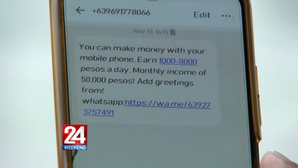 Scam texts still proliferating despite telco's measures | 24 Oras Weekend