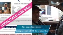 Localizan con vida al reportero Jorge Luis Chew, reportado como desaparecido en Taxco