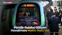 Cumhurbaşkanı Erdoğan, yeni metro hattının ilk sürüşünü gerçekleştirdi