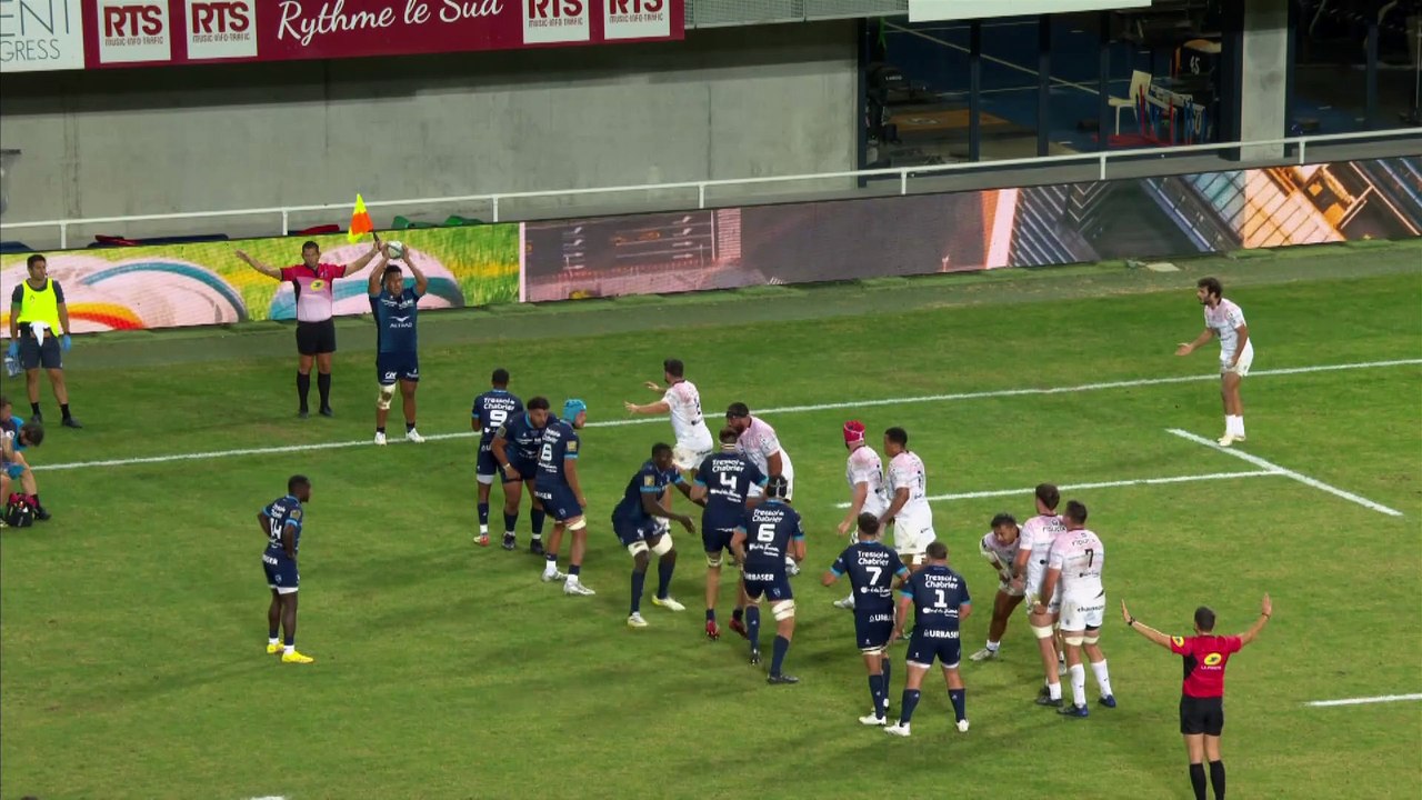 TOP 14 - Essai de Enzo FORLETTA (MHR) - Montpellier Hérault Rugby - Stade Toulousain - Saison 2022/2023