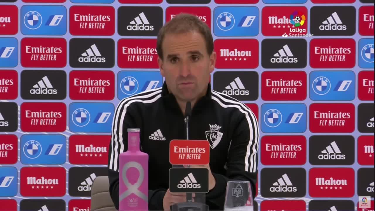 Rueda de prensa de Arrasate tras el Real Madrid - Osasuna