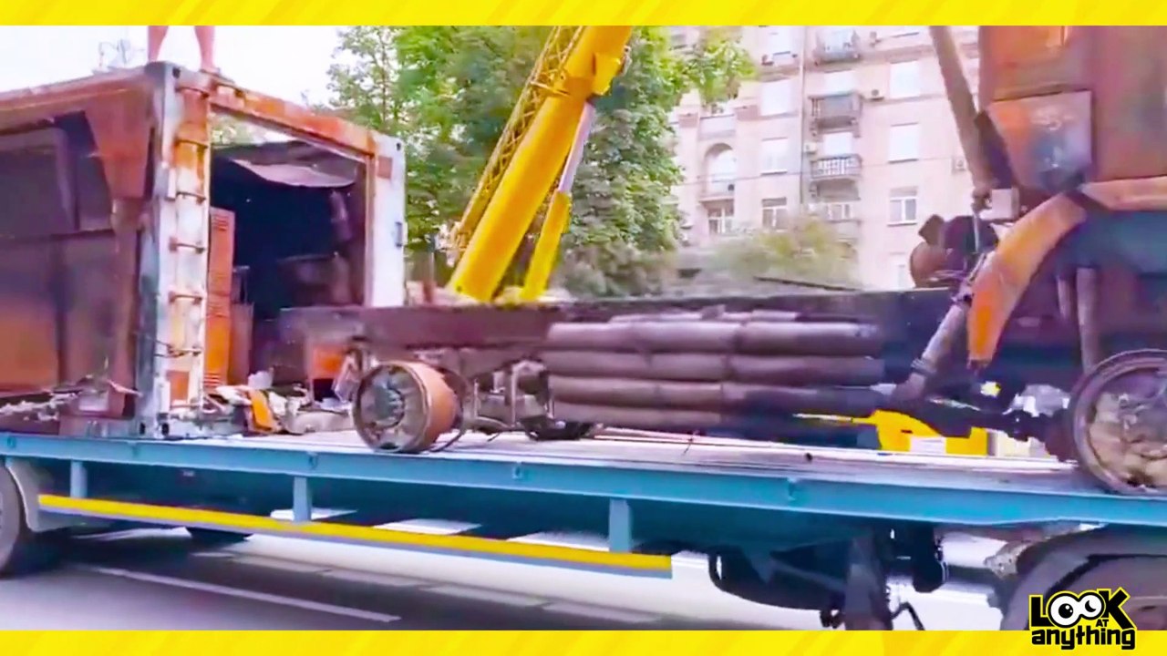 Ukraine Damaged Russian Tanks Displayed