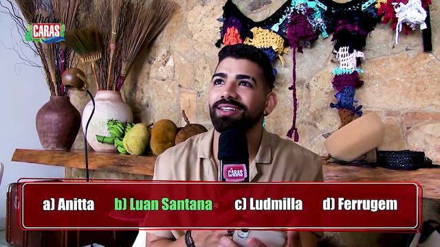 Dilsinho participa de quizz na Ilha de Caras