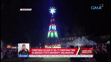 Christmas village at Christmas tree sa Benguet State University, inilawan na | UB