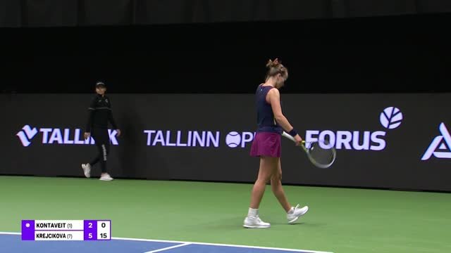 Tallinn - Krejcikova sacrée devant Kontaveit