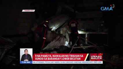 9 na pamilya, nawalan ng tirahan sa sunog sa Brgy. Lower Bicutan | UB