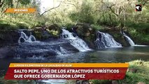 Salto Pepe, uno de los atractivos turísticos que ofrece Gobernador López