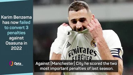 Benzema the best man for penalties despite Osasuna misses - Ancelotti