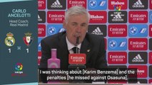 Benzema the best man for penalties despite Osasuna misses - Ancelotti