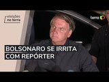 Questionado sobre pesquisas, Bolsonaro se irrita com repórter: 