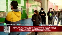 Elecciones 2022: adultos mayores se ofrecen como voluntarios de miembro de mesa