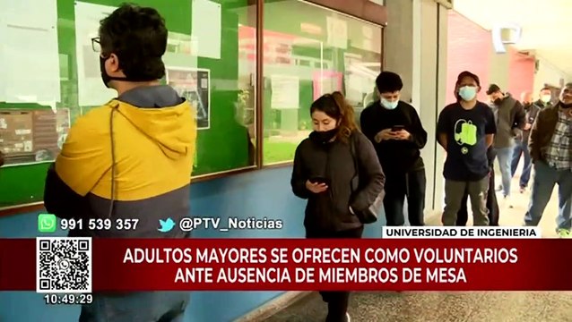 Elecciones 2022: adultos mayores se ofrecen como voluntarios de miembro de mesa