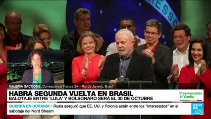 Informe desde Río: balotaje entre 'Lula' y Bolsonaro se definirá el 30 de octubre