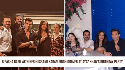 Bipasha Basu With Her Husband Karan Singh Grover At Ayaz Khan’s Birthday Party