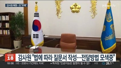 감사원 "과거에도 조사"…文 "대단히 무례"