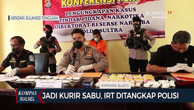 IRT Jadi Kurir Sabu Lintas Provinsi Ditangkap Polisi