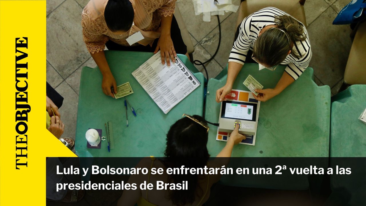 Lula y Bolsonaro se enfrentarán en una 2ª vuelta a las presidenciales de Brasil