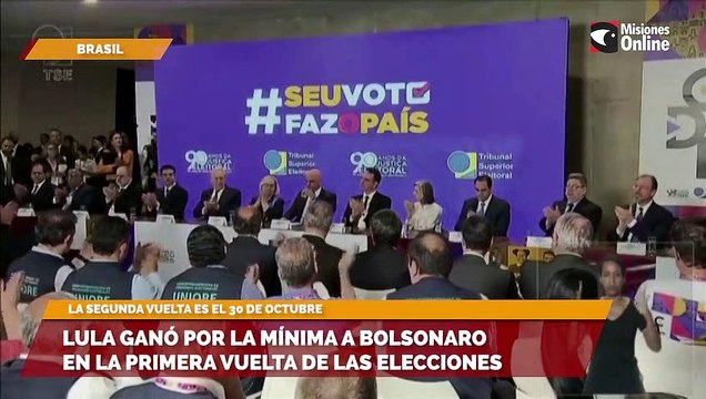 Lula ganó por la mínima a Bolsonaro en la primera vuelta de las elecciones