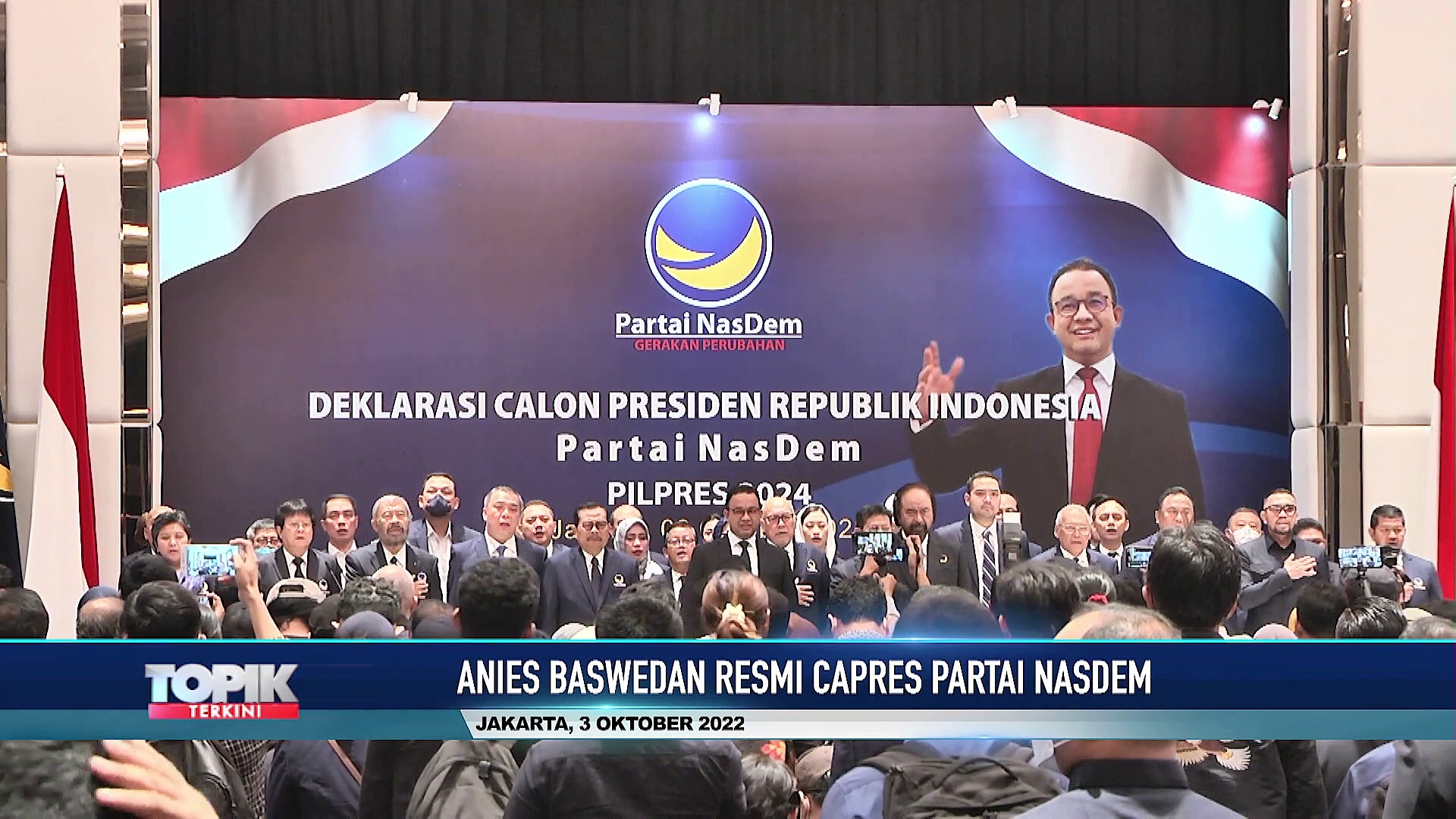 Anies Baswedan Resmi Capres Partai Nasdem