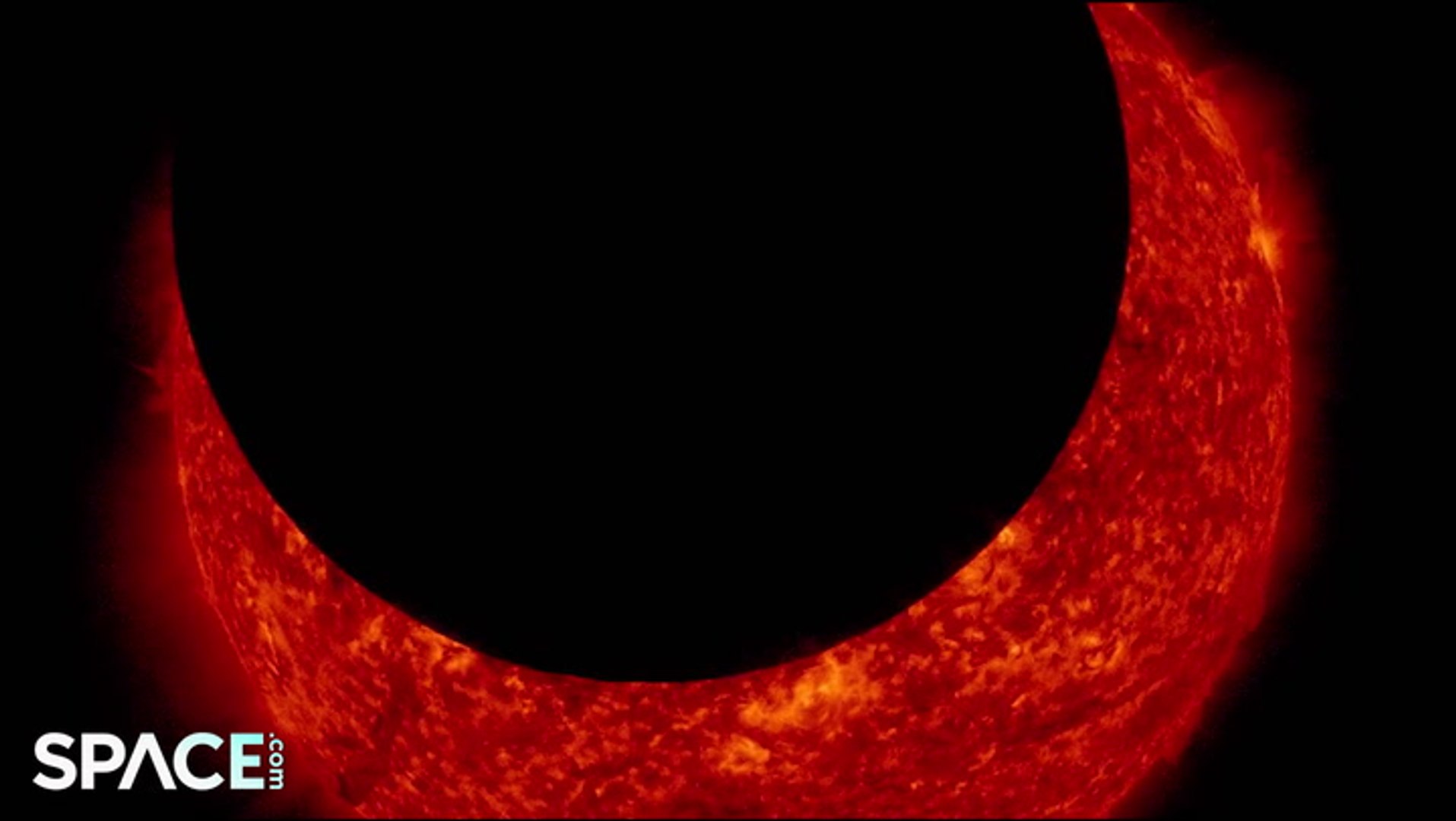 Partial solar eclipse only seen in space - NASA spacecraft's view - video  Dailymotion
