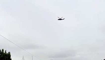 Helicopter flies over Dunfermline as King Charles III visits