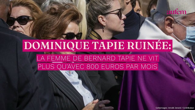 Dominique Tapie ruinée : la femme de Bernard Tapie ne vit plus qu’avec 800 euros par mois