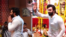 Ranbir Kapoor sported Traiditional Outfit as he Arrived at Durga Puja to Seek Devi Maa Darshan