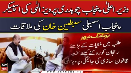 CM Punjab hold talks with Speaker PA Sibtain Khan regarding anti-drug abuse legislation