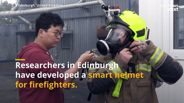 Smart helmet for firefighters uses sensors and AI to rescue victims faster