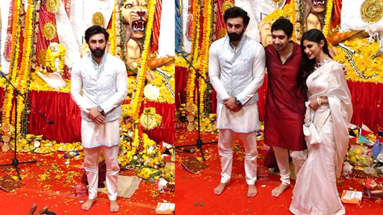 Durga Puja 2022: Ranbir Kapoor Mouni Roy Durga Puja Pandal Video Viral । Boldsky *Entertainment