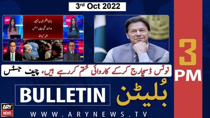 ARY News Bulletin | 3 PM | 3rd October 2022