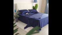 19 Momme Silk Sheets & Pillowcases  Navy Blue