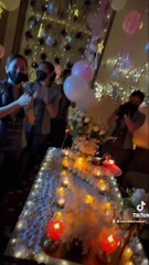 زينب العسكري تحتفل بعيد ميلاد ابنتها وظهور نادر لزوجها