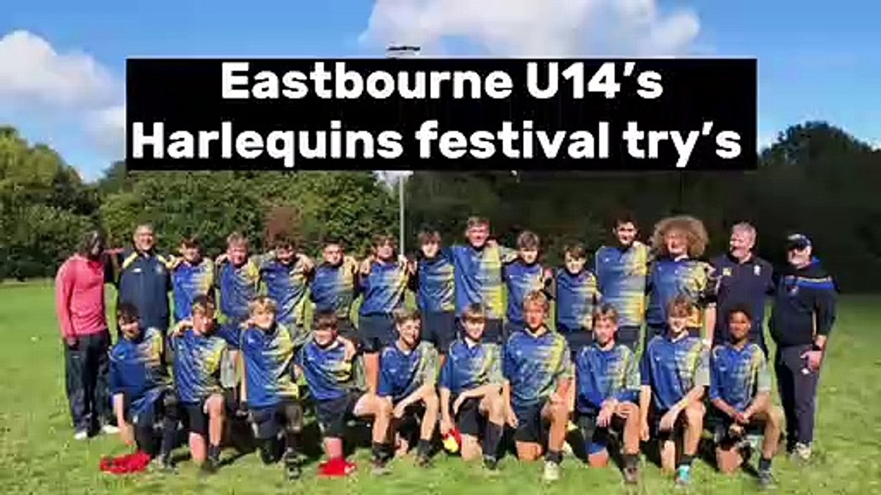 Eastbourne RFC's Under 14s take part in Harlequins festival